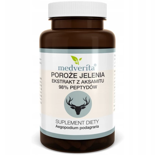 Medverita - Poroże jelenia 98% 300 mg - 90 kapsułek Medverita - Poroże jelenia 98% 300 mg - 90 kapsułek
